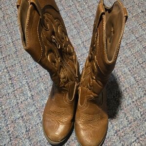 Cat & Jack Brown Lace Up Boots